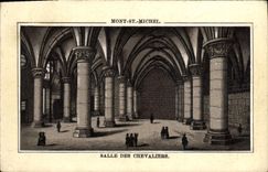 Chromo Mont St Michel Salle Des Chevaliers Publicite S Huan Rue National Mantes