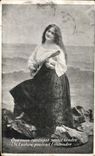 VINTAGE POSTCARD That My Canticle Would be Tender Woman