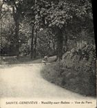 VINTAGE POSTCARD Sainte Genevieve Neuilly sur Seine Seen Of the Park