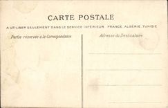 VINTAGE POSTCARD Paris Places Harmony Ministry for the marine