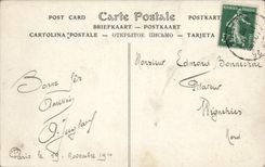 VINTAGE POSTCARD Park Of the Castle Of Versailles Basin De Neptune Garndes