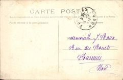 CPA Reims Square Et Statue Colbert