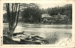 VINTAGE POSTCARD the Turn Of the Marne the Marne Downstream from the Bridge De Champigny Right Bank