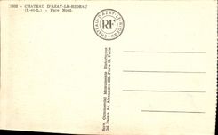 CPA Chateau D'Azay Le Rideau Face Nord