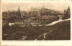 VINTAGE POSTCARD Edinburgh The castle