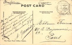 VINTAGE POSTCARD The Avon From Clifton Downs