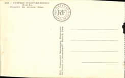 CPA Chateau D'Azay Le Rideau Chambre Du Premler Etage