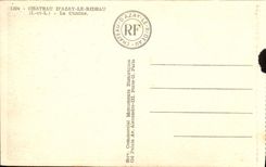 VINTAGE POSTCARD Castle D' Azay the Curtain Kitchen