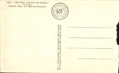 CPA Chateau D'Azay Le Rideau Grande Salle Du Rez De Chaussee