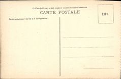 VINTAGE POSTCARD Rheims In the Ruins After the Retirement Of Allemandes Places the Republic Fountain Bartholdi Porte Militaria Mars