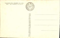 VINTAGE POSTCARD Castle Of Fields the Room Of Parade