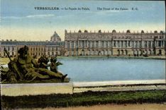 CPA Versailles La Facade Du Palais