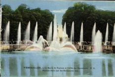 CPA Versailles La Bassin De Neptune Et l'Allee Des Marmousets