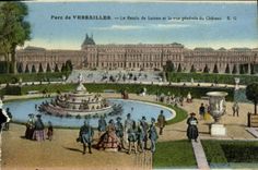 CPA Parc De Versailles Le Bassin De Latone Et La Vue Generale Du Chateau