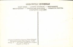 VINTAGE POSTCARD Sanchez Coello Retrato Of Infanta Gave Isabel Clara Eugenia Museo Del Prado Madrid