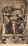 VINTAGE POSTCARD Roma Michelangelo Profeta Joel C Sistina