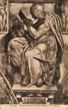 VINTAGE POSTCARD Roma Michelangelo Sibilla Persica C Sistina