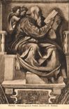 VINTAGE POSTCARD Roma Michelangelo Profeta Zaccaria C Sistina