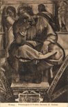 VINTAGE POSTCARD Roma Michelangiolo Profeta Geremia C Sistina