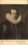 VINTAGE POSTCARD Rubens Portrait Of Charles Of Cords Museum Of Brussels