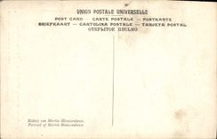 VINTAGE POSTCARD Portrait Of Martin Hieuwenhouse Detail Of the Diptych Bruges Holy Hospital Jean