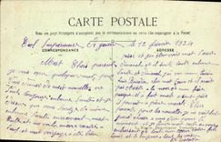 VINTAGE POSTCARD Versailles the Frontage Of the Palate the Day Of Large Water