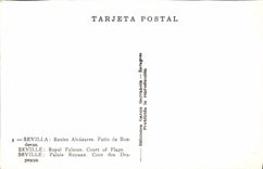 MODERN CARD Sevilla Reales Alcazares Patio Of Will bandage