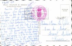 CPM Principaute De Monaco Le Palais Princier Illumine