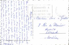 POSTAL MODERNA hotel de Plombieres les Bains de los baños termales