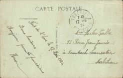 Opinión de Pornichet de la POSTAL de la VENDIMIA de la playa hacia el viejo hombre de Pornichet