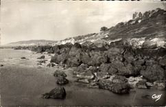 MODERN CARD Blonville On Sea Rocks