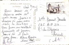 MODERN CARD Blonville On Sea Rocks