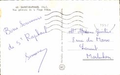 CPM Saint Raphael Vue Generale De La plage Frejus