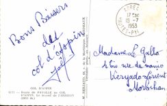 CPM Col D'Aspin Route De Payolle Au Col D'Aspin Le Massif De L'Arbizon