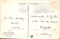 VINTAGE POSTCARD the Heavy Pyrenees the Basilica Front view