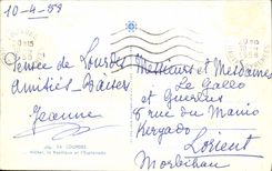 CPA Lourdes Michel La Basilique Et l'Esplanade