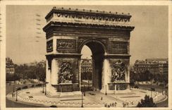 CPA Paris En Flanant Arc De Triomphe De l'Etoile