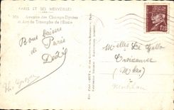 CPM Paris Et Ses Merveilles Avenue Des Champs Elysees Et Arc De Triomphe De l'Etoile