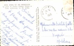 MODERN CARD Paris And Its Wonders the palate De Chaillot seen of the gardens