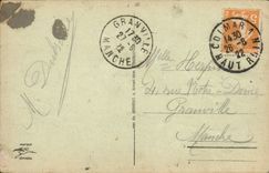 Opinión de Colmar de la POSTAL de la VENDIMIA y panorama de los Vosges