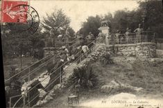 CPA Lourdes Le Calvaire La Premiere Station