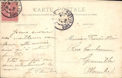 Opinión de Dreux de la POSTAL de la VENDIMIA tomada de la manera cubierta de castillo