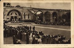 CPA Lourdes La Benediction Du Saint Sacrement donnee aux malades devant l'eglise du Rosaire 