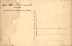 VINTAGE POSTCARD Paris While Strolling Dream Of Notre Dame And Sainte Vault