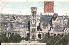 VINTAGE POSTCARD German St the Resident of Auxerre Publishes By the Paris Good market