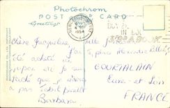 VINTAGE POSTCARD Newcastle upon the Tyne Jesmond Dene stepping stones