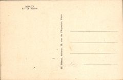 VINTAGE POSTCARD Meaux the Town hall