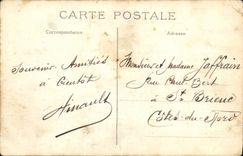 VINTAGE POSTCARD Paris Town hall Boat Barge