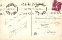 VINTAGE POSTCARD the palate of Fontainebleau Study of the Black and white pope VII