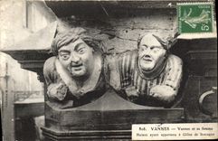 VINTAGE POSTCARD Valves Valves and his Wife House having belonged has Gilles of Brittany